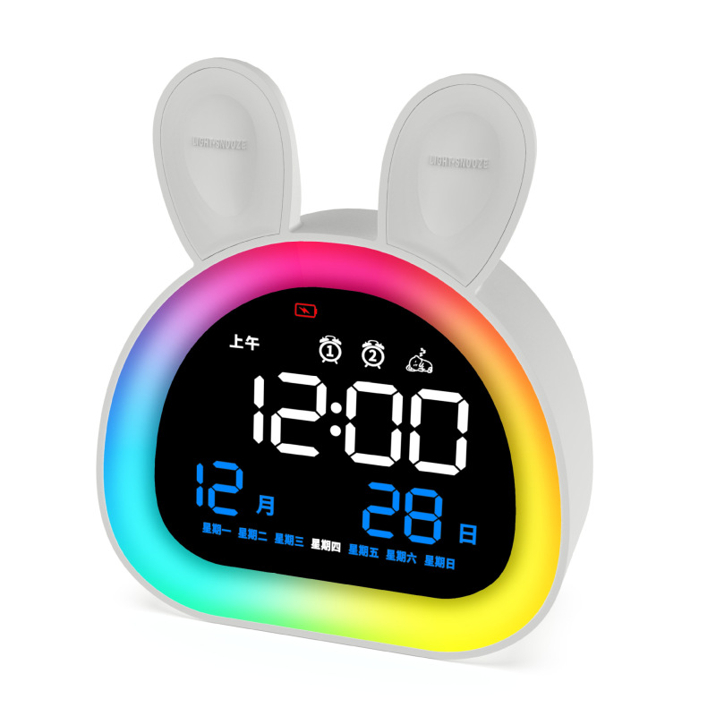 新しいクロスボーダー LED マジック ウェイクアップ クロック RGB 子供用目覚まし時計|undefined