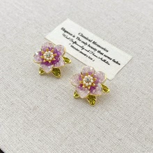 Горный чай, универсальные серьги из жемчуга, свежая сумка, французский стиль, стиль высшего качества, стиль легкой роскоши, цветочный