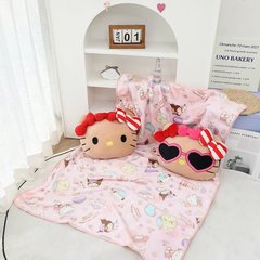 漫画枕ブランケット人形昼寝ブランケットソファブランケット厚みのあるブランケットエアコンブランケットポータブル旅行ブランケット車のブランケット