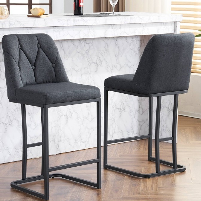 Nordic Bar Chair Modern Simple Gold Light Luxury Home Bar Stool High Chair Bar Chair Back Chair Iron Stool