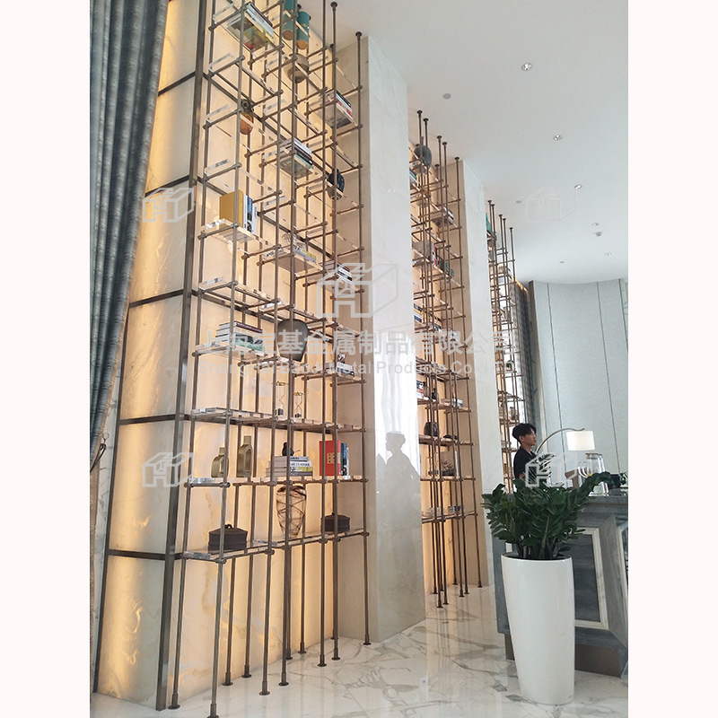不锈钢装修  金属大堂背景墙 别墅样品间装修  酒店装修施工材料