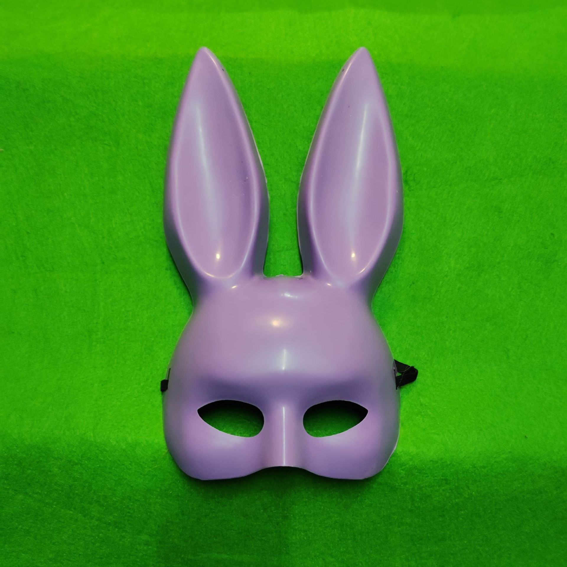 Accesorios de Disfraces de Conejita para Halloween, Media Cara, para Fiestas de Disfraces, Bares, Manualidades, Conejo Colorido Galvanizado