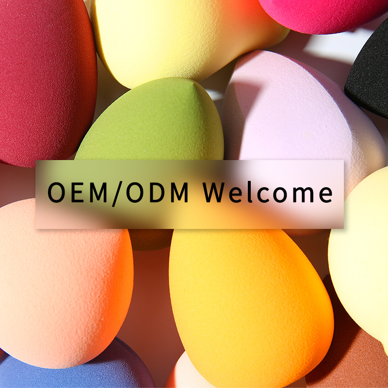 Lamella Gourd oblicua corte gota de agua soplo de polvo de espuma hidrófila gran belleza huevo multi-color soplo de polvo pelo al azar