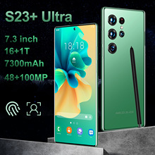 跨境手机S23+Ultra 真4G 安卓11 真穿孔7.3大屏欧亚美洲版 (4+64)