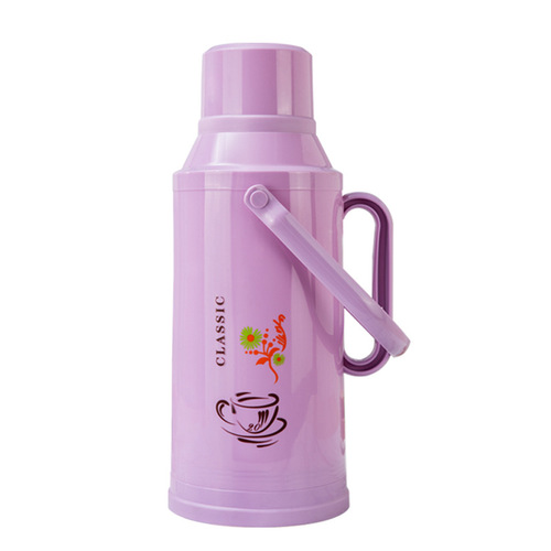 Wholesale thermos bottle household thermal insulation large capacity boiling water bottle skin plastic thermos bottle shell thermos bottle for student dormitory 3.