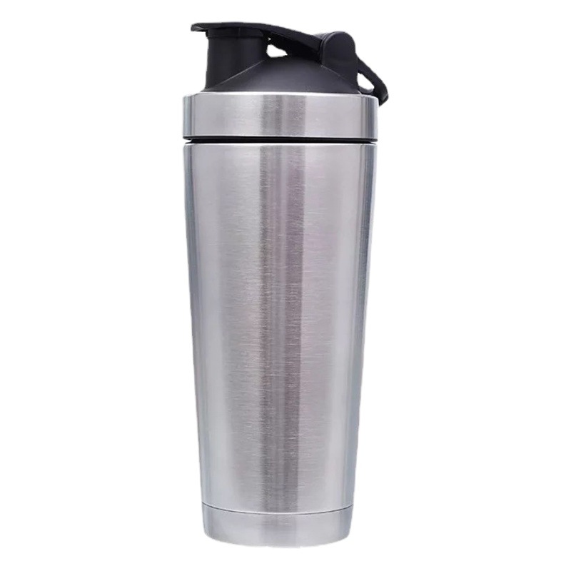 Doble 304 taza de vacío de acero inoxidable al por mayor proteína en polvo taza de batido deportes fitness personalizado taza de agua impresión de la insignia