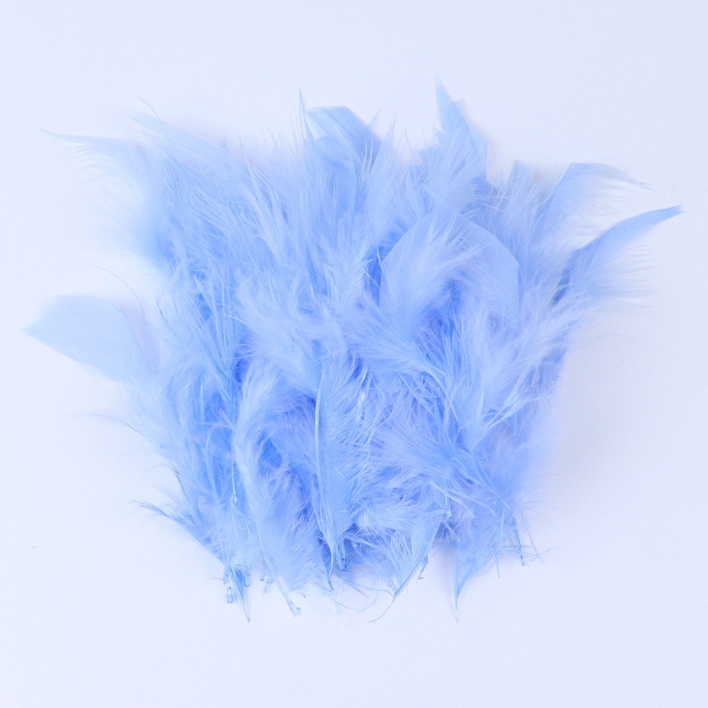 10 - 15cm toque de pelo de pavo piezas de fuego multicolor opcional DIY material hecho a mano image 19