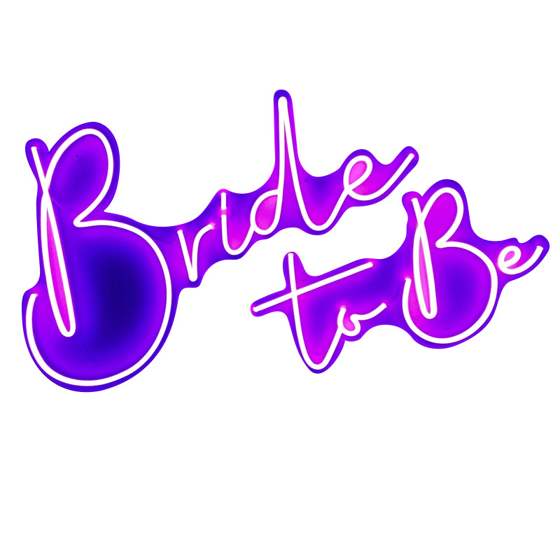 (2개) 국경 간 아마존 네온 DIY 생일 파티 LED 네온 투명 아크릴 네온 빛나는 캐릭터