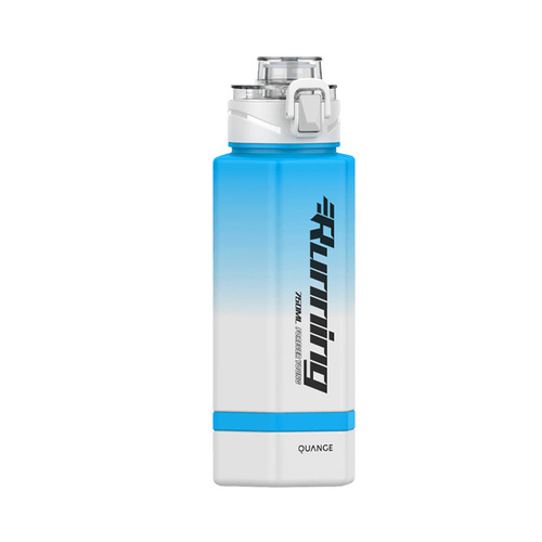 Full grid tritan sports water cup large capacity summer men's fitness water bottle outdoor portable high temperature resistant plastic cup
