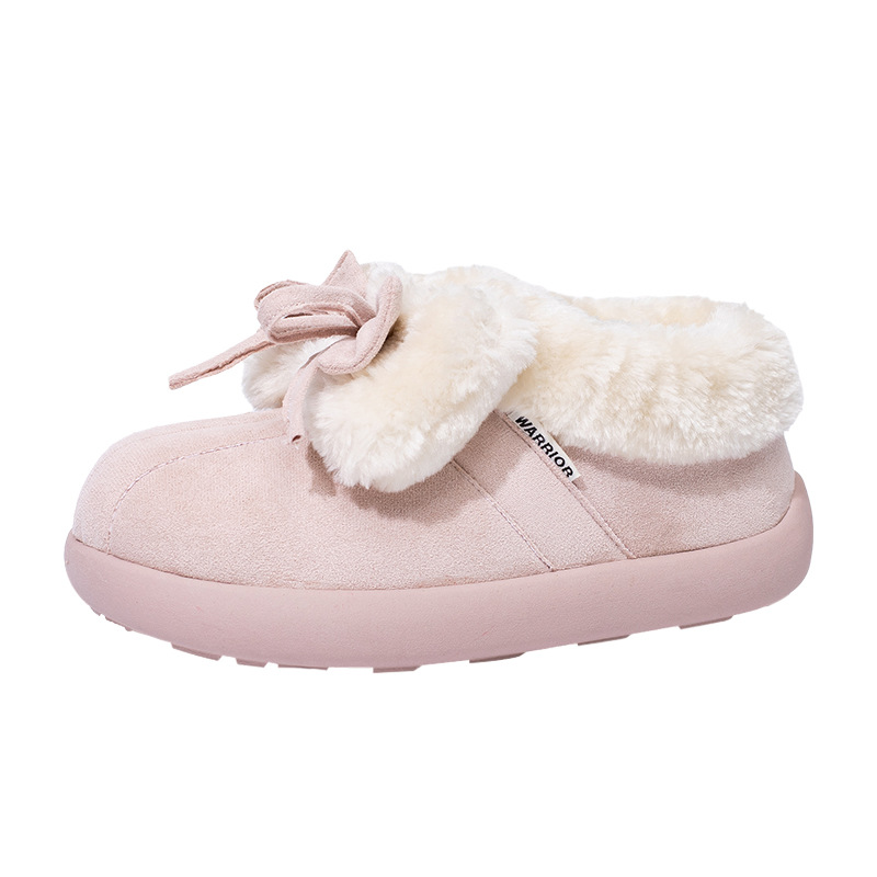 Retirada botas de nieve de arco sólido de invierno para mujeres nuevos zapatos de algodón caliente de alto bajo zapato de pedaleo
