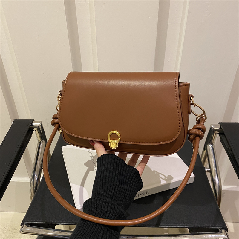 2025 nuevo temperamento simple bolso pequeño bolso de brazo de nicho coreano bolso de mujer bolso de hombro de viaje retro francés