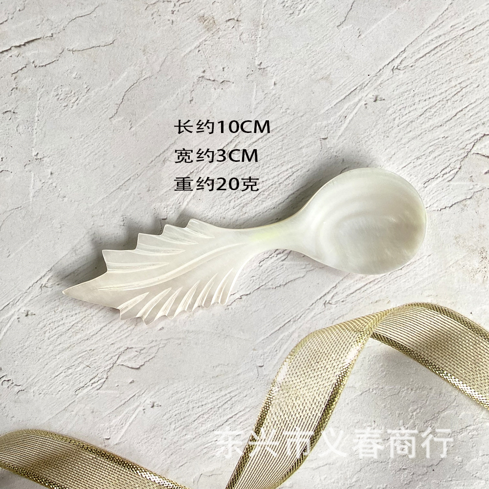 10cm 흰색 잎 손잡이