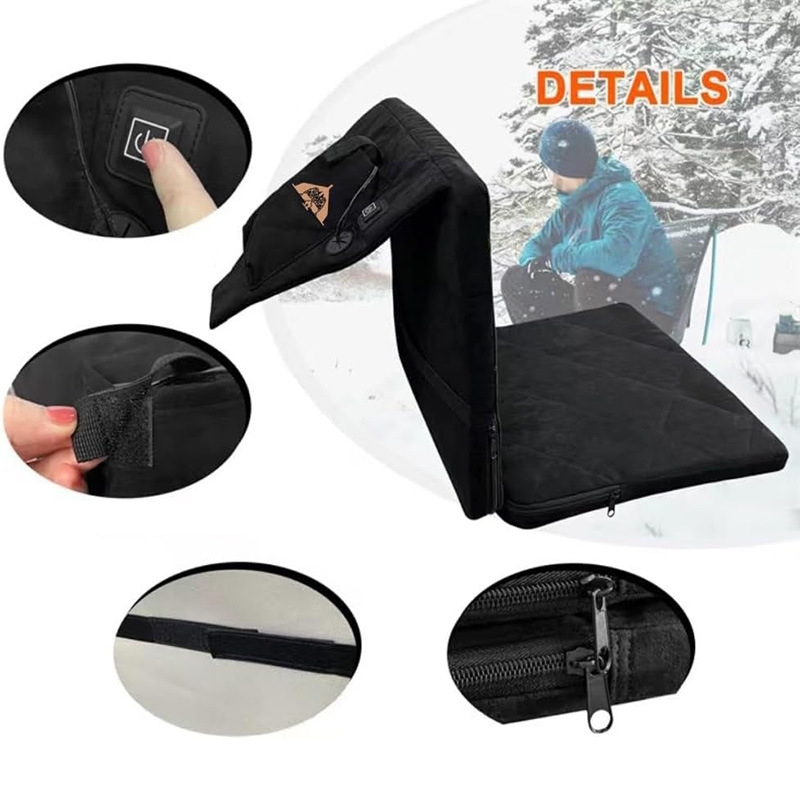Cojín de calefacción al aire libre otoño y invierno de montaña acampamiento silla plegable cojín de calefacción portátil acampamiento al aire libre cojín plegable a prueba de humedad