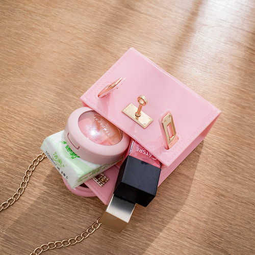  new Kelly bag diy jelly bag cross-border women's bag fashion lipstick bag single shoulder crossbody small bag wholesale