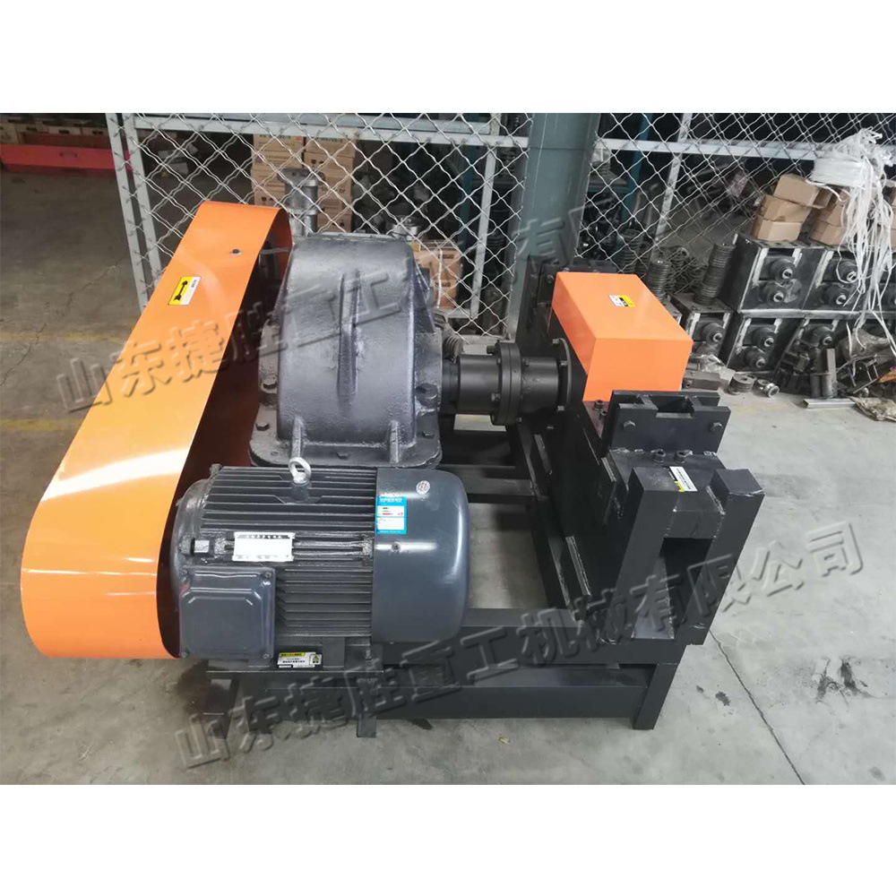 máquina de corte de barra de acero eléctrica pequeña máquina de corte de barra de acero de desecho del sitio de construcción máquina de corte de acero de tornillo automática completa