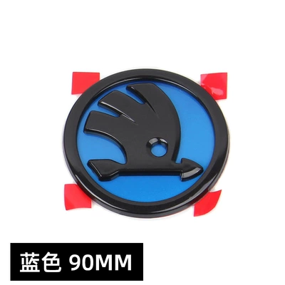 Car logo — net logo 90MM car tail logo - black-and-blue-front-mark
