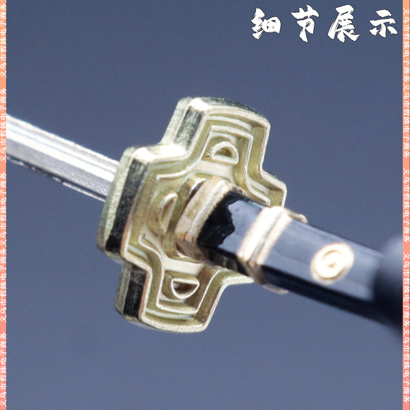 海贼武器周边索隆三刀流迷你微兵器9CM雪走武士刀带链钥匙扣挂件|undefined
