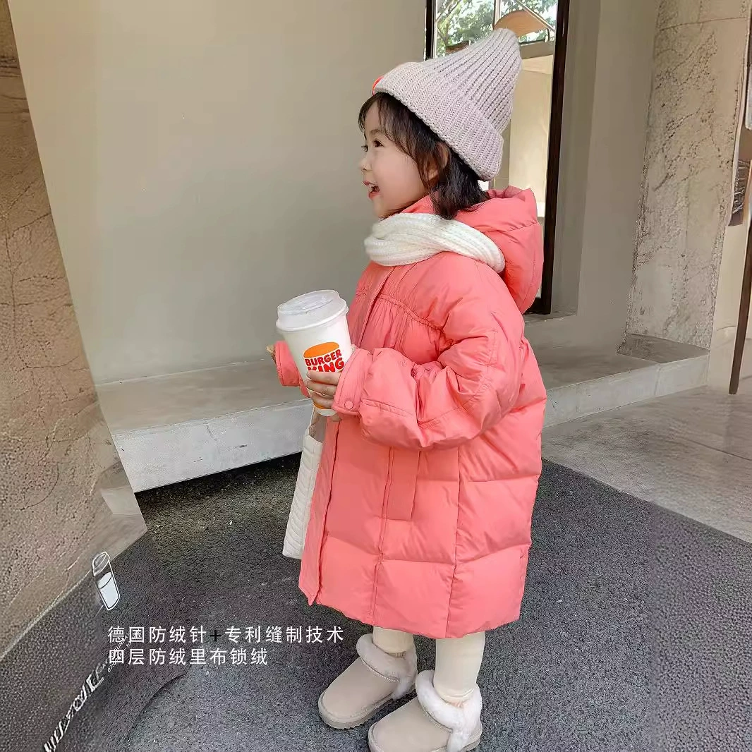 图图小象 К-temperature детская теплая пуховая куртка для мужчин и женщин, корейский стиль, западный стиль, гусь-нырка