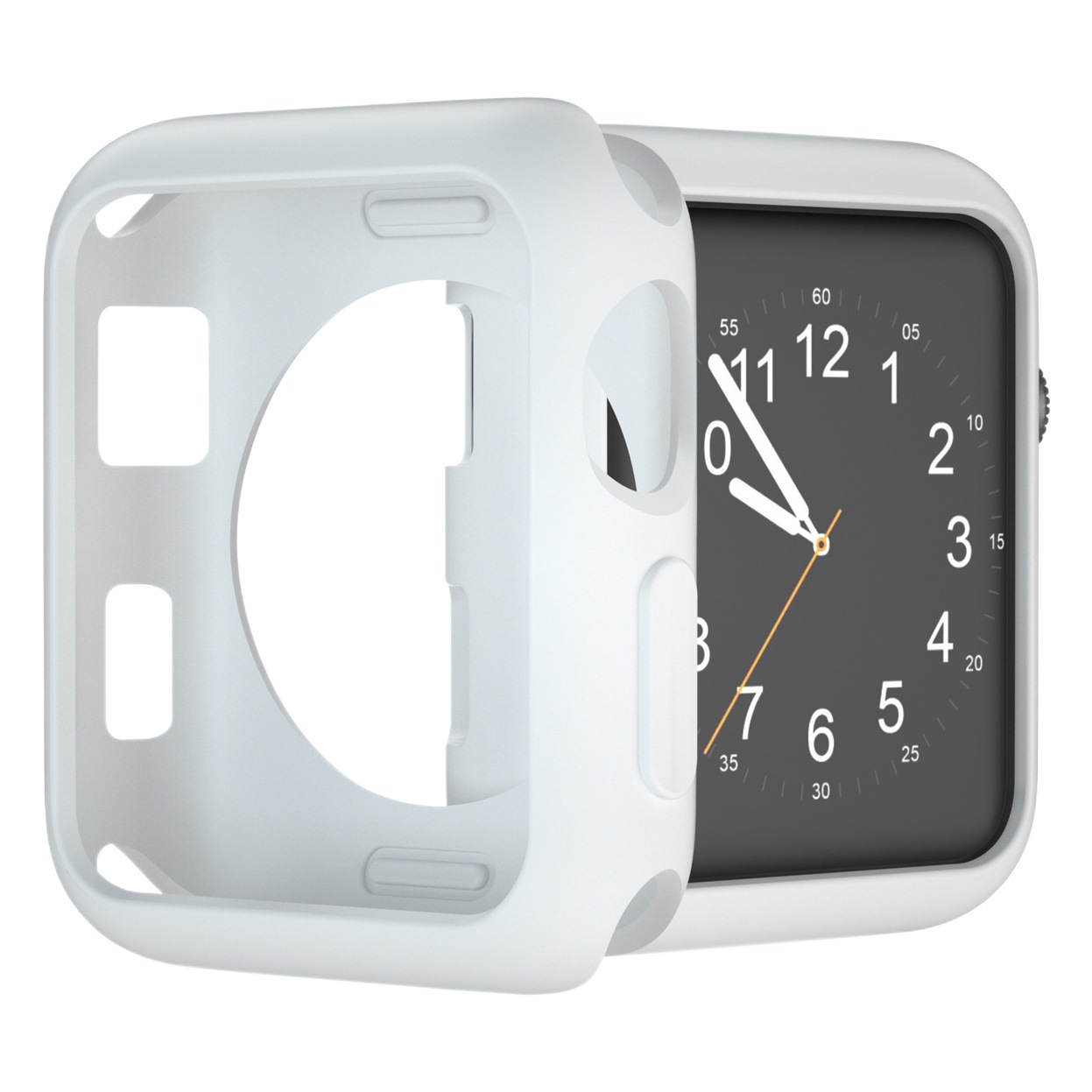 Adecuado para Apple Watch caso applewatch reloj TPU medio paquete cubierta protectora caramelo Shell en stock