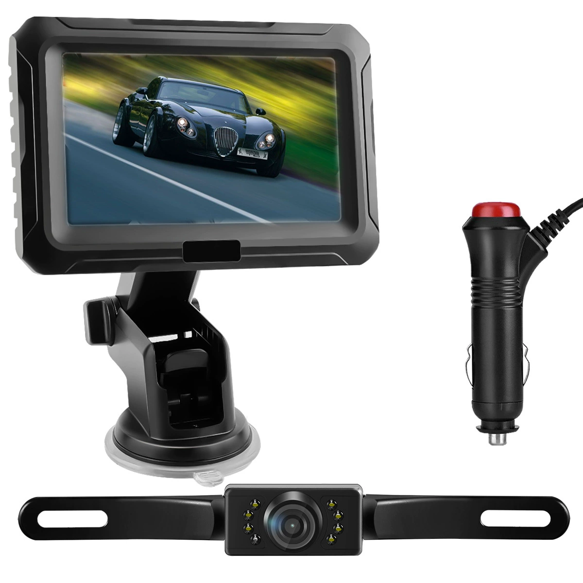 Трансграничная горячая Распродажа Amazon 4,3-дюймовый монитор заднего вида с резервной камерой HD 1080P