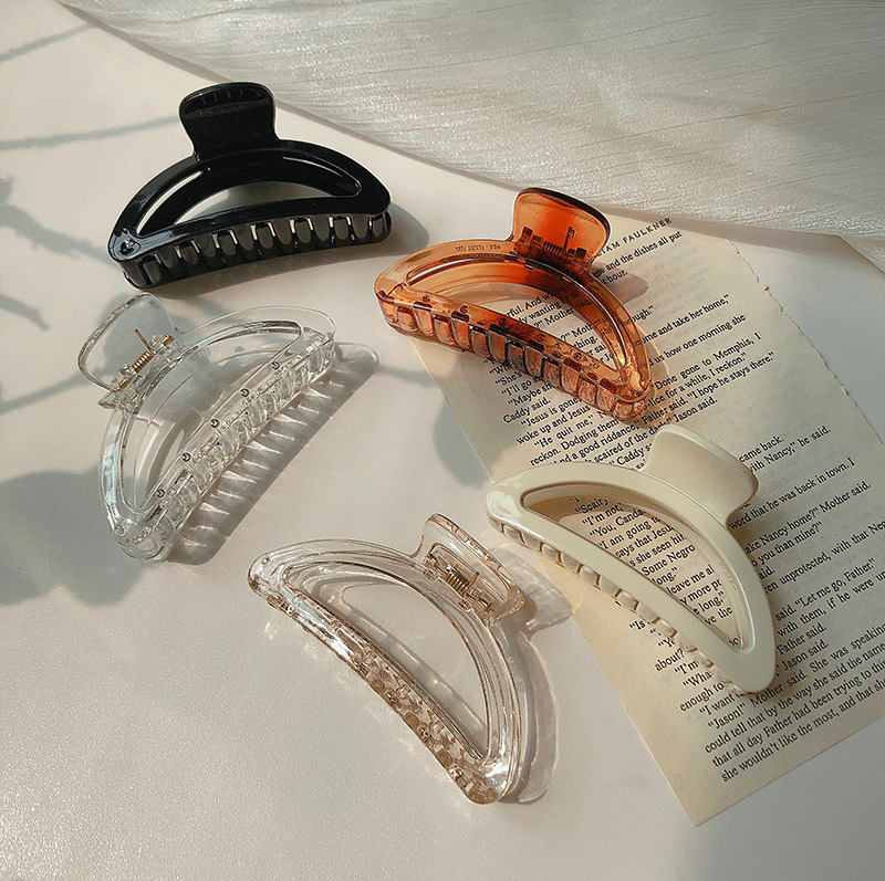 Pinza de pelo hembra Corea del Sur ins Cabeza trasera de niña retro estilo simple temperamento clip Red roja horquilla accesorios para el cabello