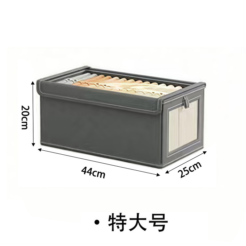 家用牛津布带盖可视窗收纳盒衣服防尘收纳箱卧室收纳神器工厂批发|undefined