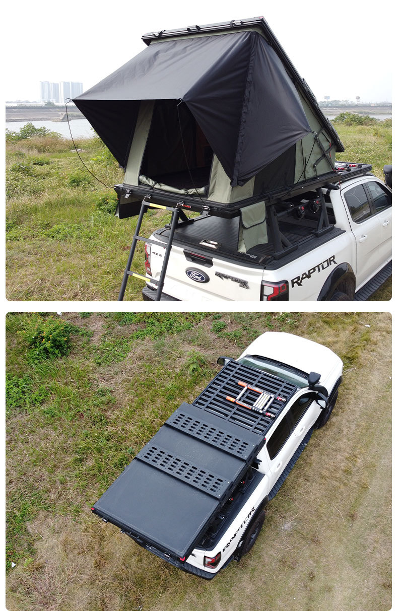 Weipai Aluminum Alloy Roof Tent Hydraulic Automatic Car Suv Outdoor Self-Driving Camping Triangle Car Tent