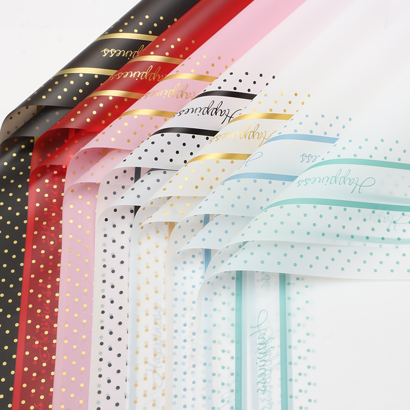 Huaxi Xiaomeito Papel liso coreano Papel de envolver de flores Ramo mate impermeable Flores Diy Regalo Floristería Papel de envolver de flores