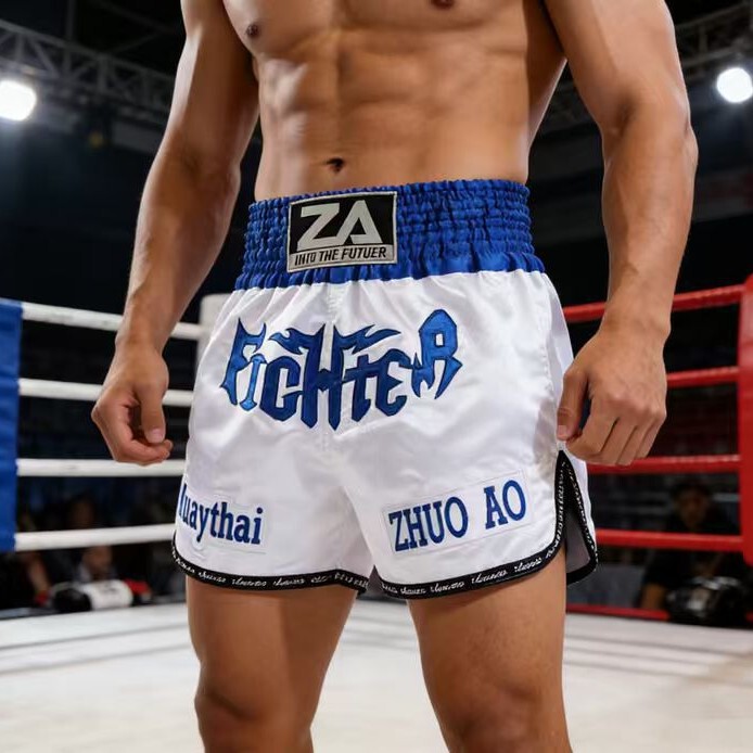 Zhuoao Muay Thai Shorts, Fighting Shorts, Training and Competition White Shorts, Children's and Adult Muay Thai Shorts Zhuoao Muay Thai Shorts, Fighting Shorts, Training and Competition White Shorts, Children's and Adult Muay Thai Shorts