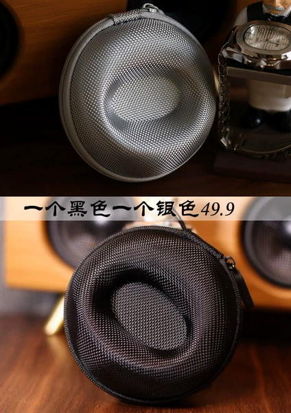 A black nylon and a silver