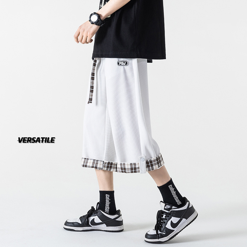 Summer Plus Size Casual Loose Cuffed-up Trendy Cropped Pants