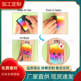 Factory wholesale petal body art facial color painting sponge Halloween makeup base high elastic sponge