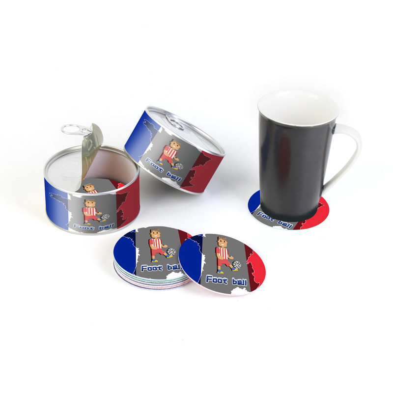 Cross-border hot sale felt printing coaster bar beer coaster printing LOGO football event sponsor advertising gift Cross-border hot sale felt printing coaster bar beer coaster printing LOGO football event sponsor advertising gift