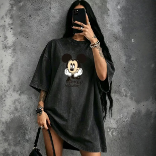 �W��hiphop�������f����t��Ů��a����oversizeˮϴ��ӡ�����·�