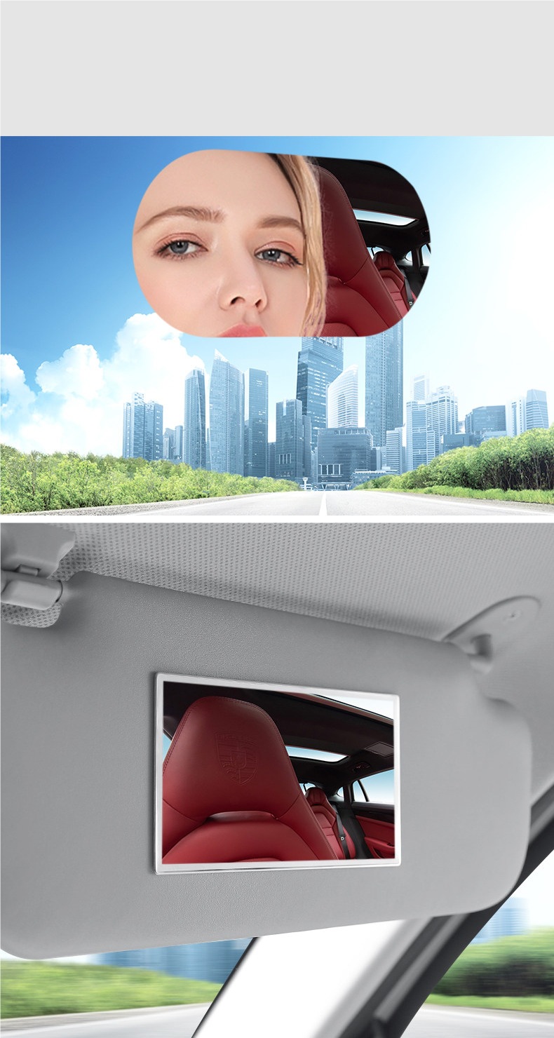 Suitable for Toyota Vios FS, Yaris, and other cars, this is an interior accessory that can be installed on the passenger-side sun visor as a makeup mirror