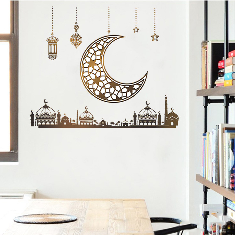 Fashion Moon Chandelier Stars Castle Wall Stickers Wholesale display picture 6