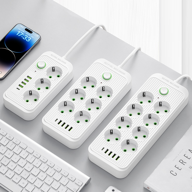 Estándar europeo USB enchufe doméstico inteligente placa de conexión