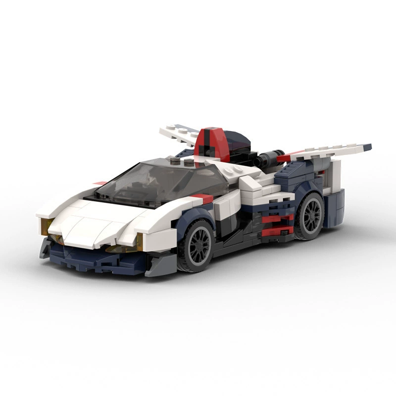 MOC конструктор, совместимый с Lego 8761 Astrada GSX игрушечная серия Speed ​​лог автомобиль программа
