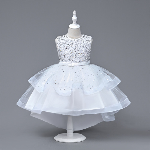 LADY SUMMER STYLISH NEW PRINCESS DRESS FOR CHILDREN 2024 CHILDREN'S COTTAGE DANCE PERFORMANCE DRESS AND EVENING GOWN
