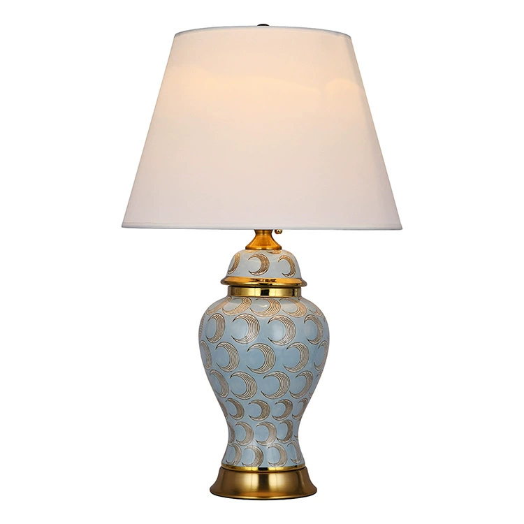 Modern and minimalistic table lamp, lantern for bed, LED villa