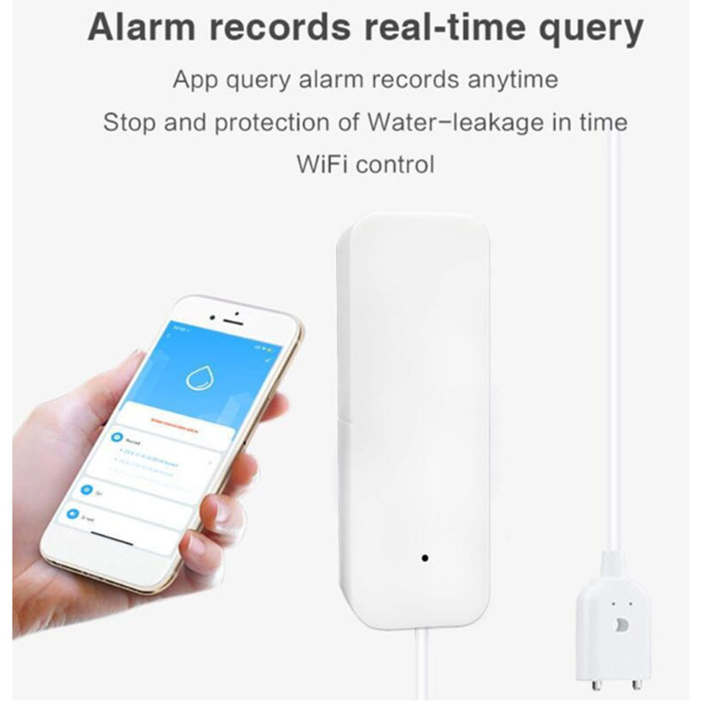 智能WIFI漏水报警器水浸探测器鱼缸水箱溢水漏水地暖暖气漏水检测