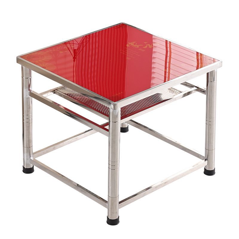 不锈钢烤火桌取暖桌子加厚2024新款家用正方形烤火架子烤火桌罩套