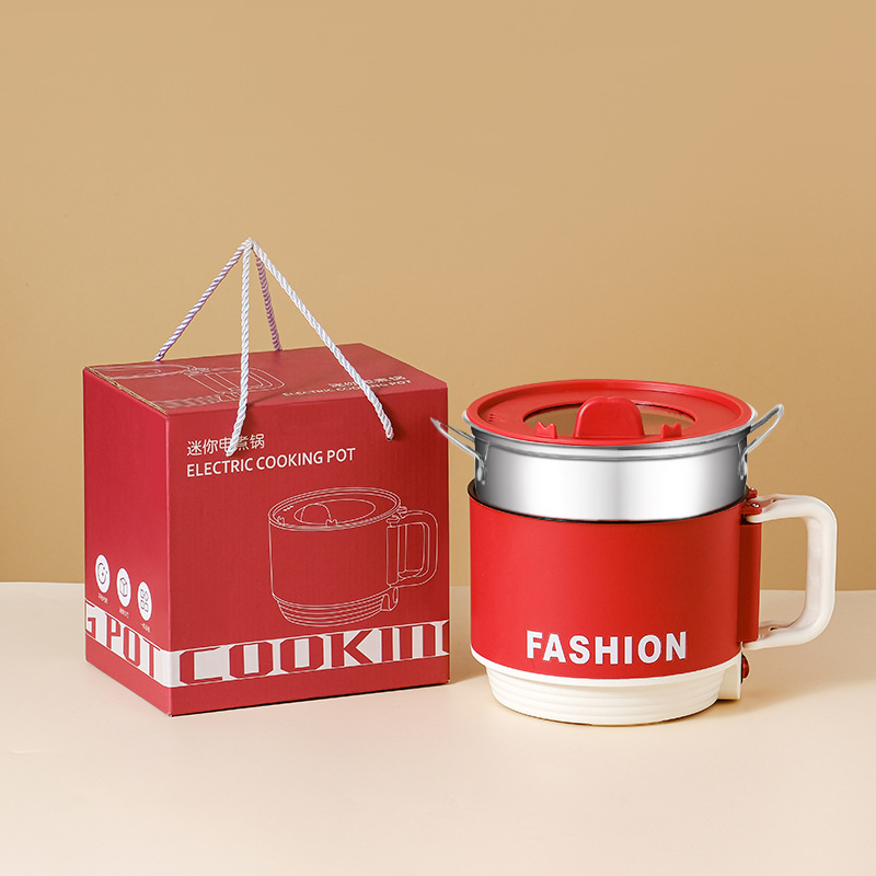 82% off стек красный + пароварка из нержавеющей стали + подарочная коробка