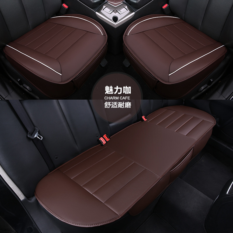 Cover Single Seat: Universal Seat cushion, seat cover - charming-coffee-three-piece-set