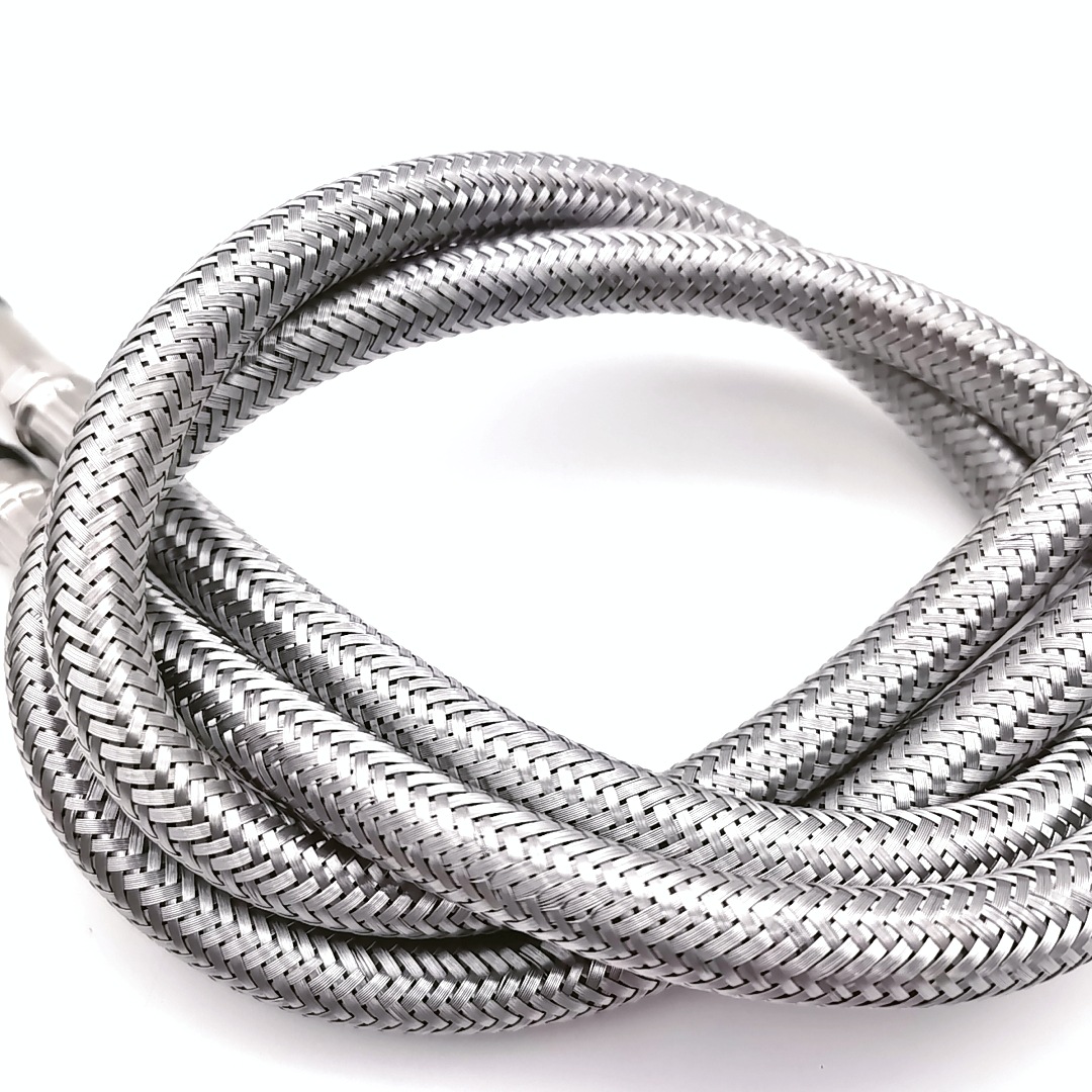 304 stainless steel braided pointed nozzle soft tube faucet inlet pipe basin sink accessories hot and cold upper water supply