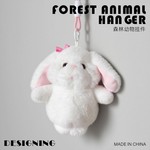 【来图来样定制】可爱卡通兔子毛绒玩具娃娃公仔钥匙扣加挂件玩具