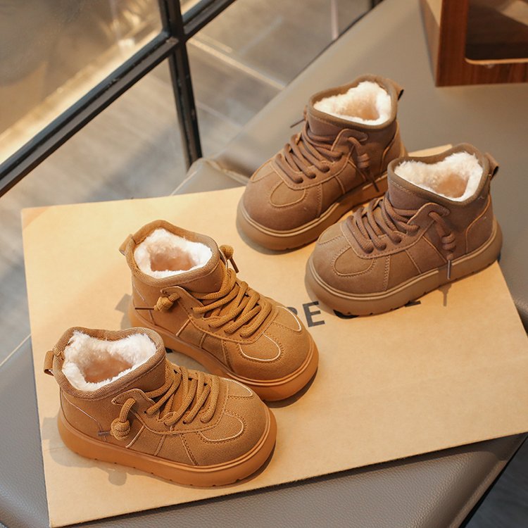 Mädchen-Schneestiefel 2025, dicke Fleece-Baumwollstiefel für den Winter, vielseitig, rutschfest, warme, weiche Sohle, kältebeständig_voghion.com