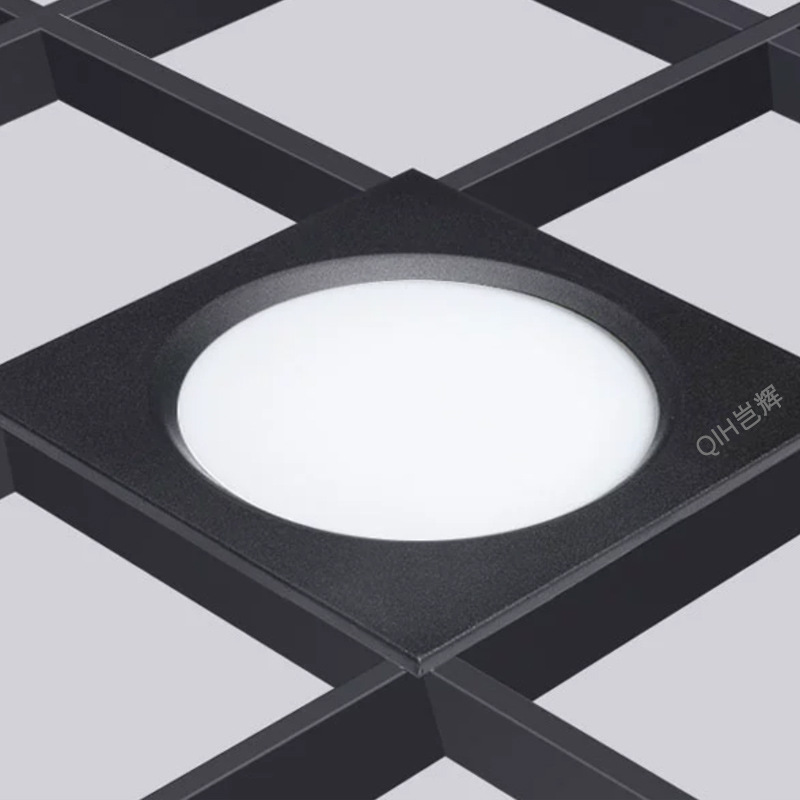 Cuadrado downlight de doble cabeza de doble agujero incrustado ultrafino lámpara de sala de estar rectangular pasillo techo de entrada lámpara de cubo led