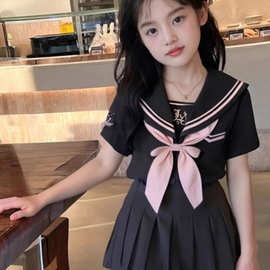 Ty2【店铺热销】女童学院风套装裙2025新款中大童韩版洋气水手服