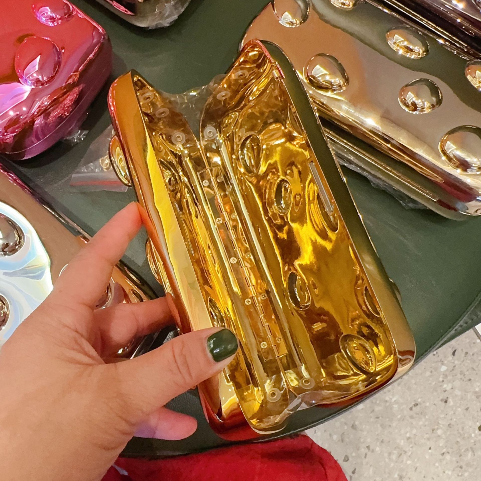 Personalidad transfronteriza lujosa bolsa de cena de damas elegante bolsa de cena de fiesta esquinilla bolsa de mano de alto nivel